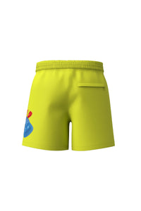 Yellow boxer shorts with toucan print