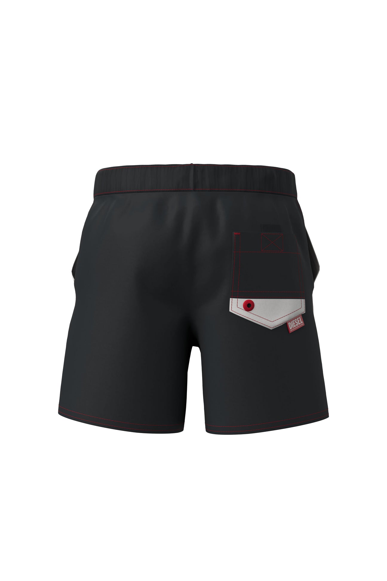 Black boxer shorts with logo and drawstring waistband Black boxer shorts with logo and drawstring waistband