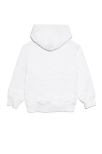 White hooded sweatshirt with "Diesel industry, Denim Division" logo