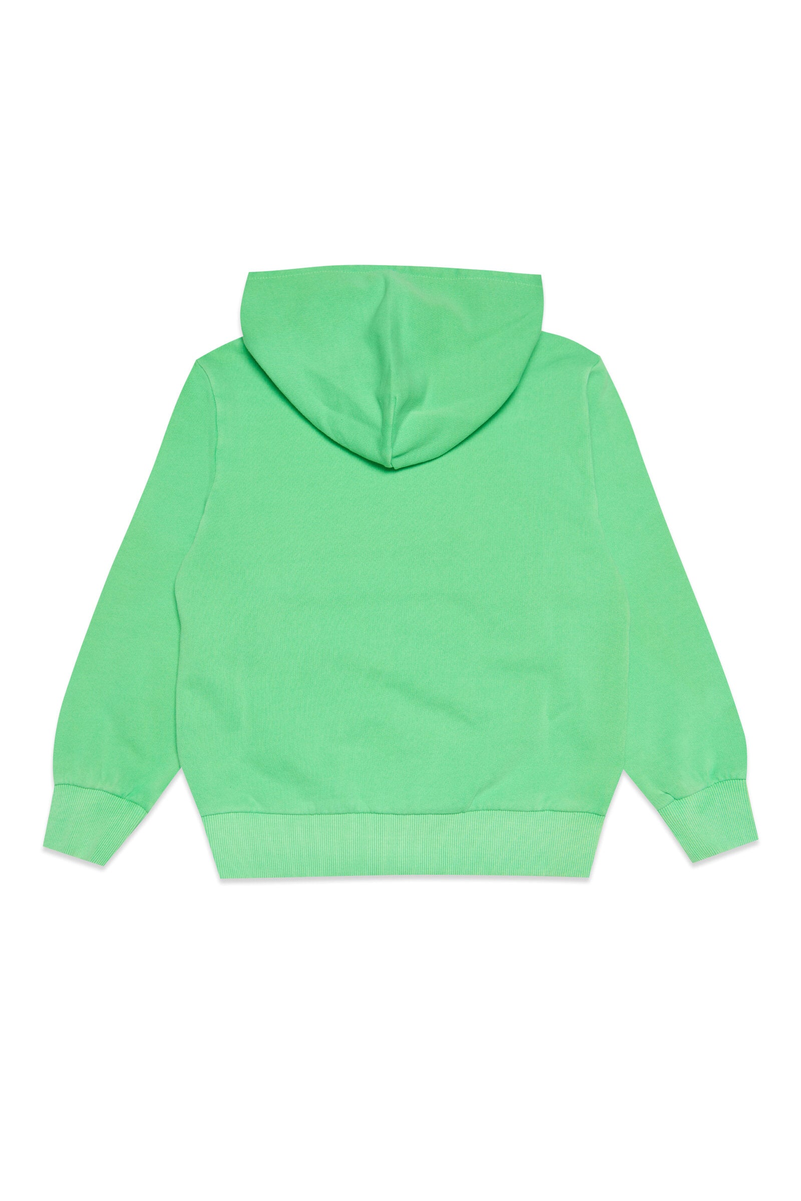 Sudadera capucha algodón verde fluo