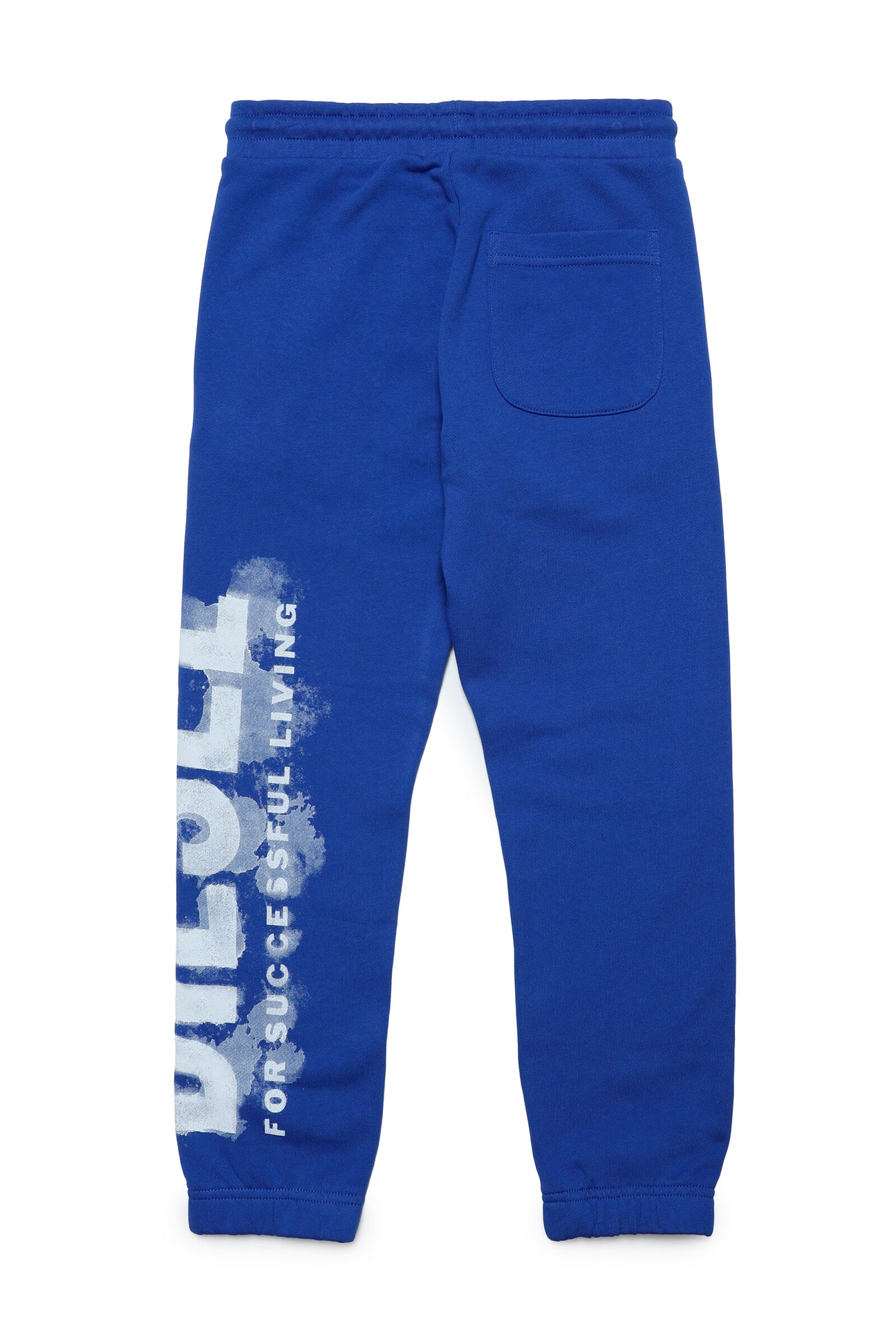 Pantalones deportivos de felpa con logotipo efecto acuarela Pantalones deportivos de felpa con logotipo efecto acuarela