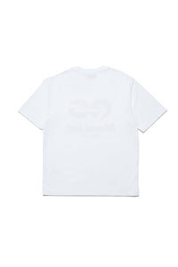 Crew-neck jersey T-shirt with graphics
