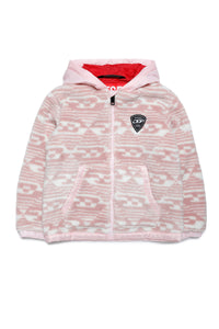 Teddy jacket with logo graphics