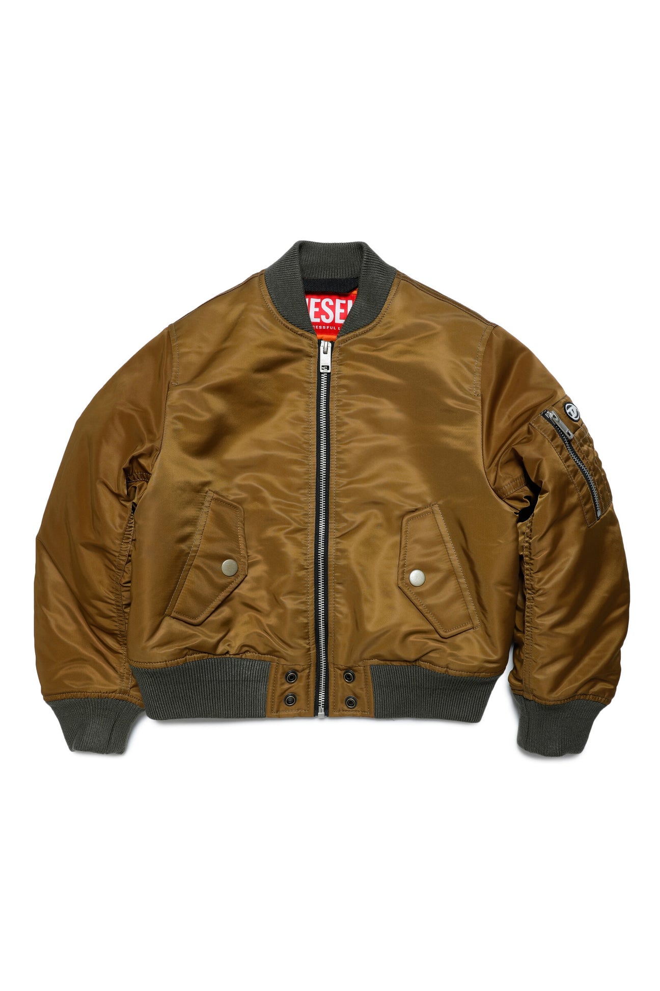 Giacca bomber in twill lucido 
