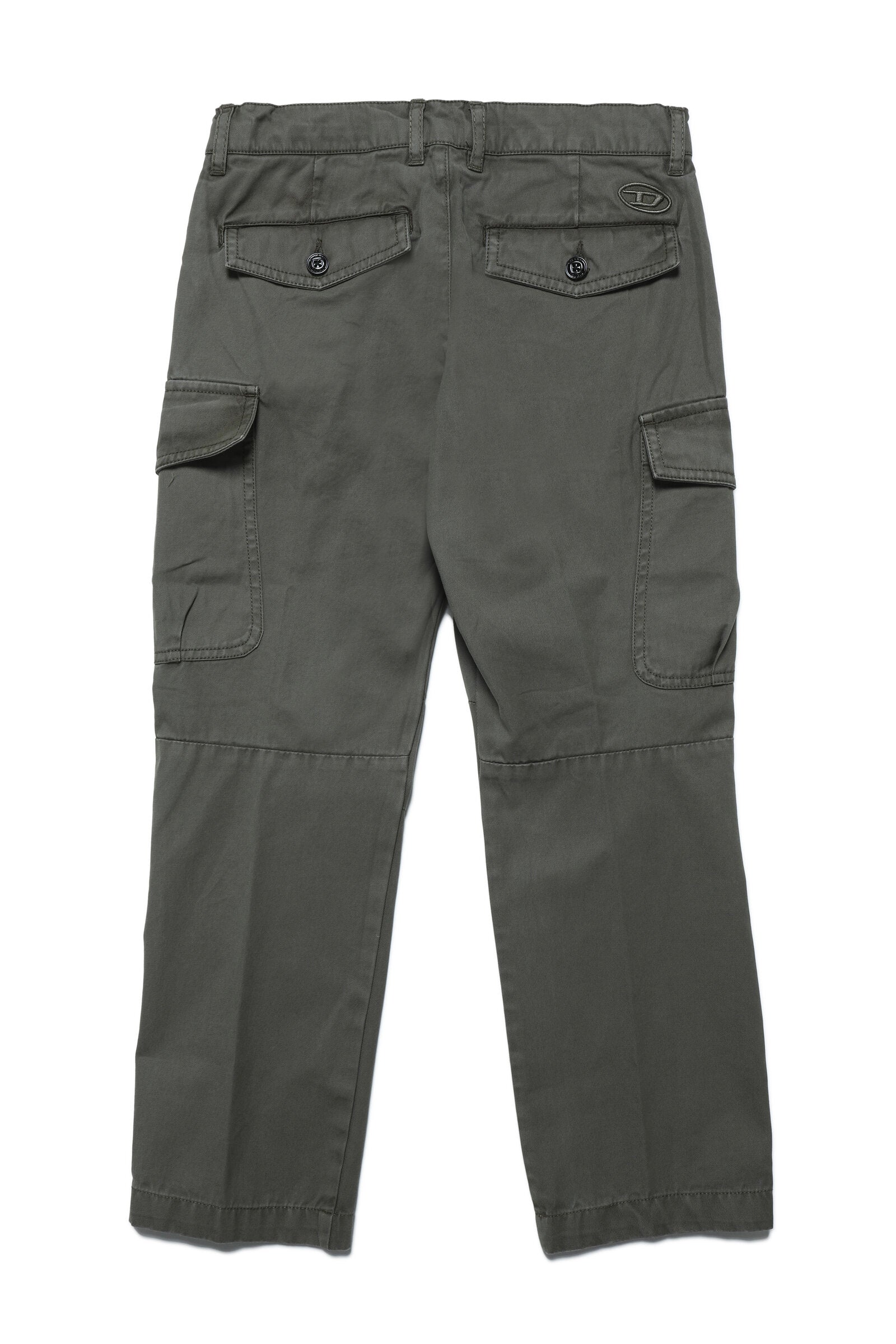 Gabardine cargo pants with pockets