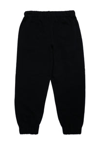 Sport jogger pants in fleece with logo
