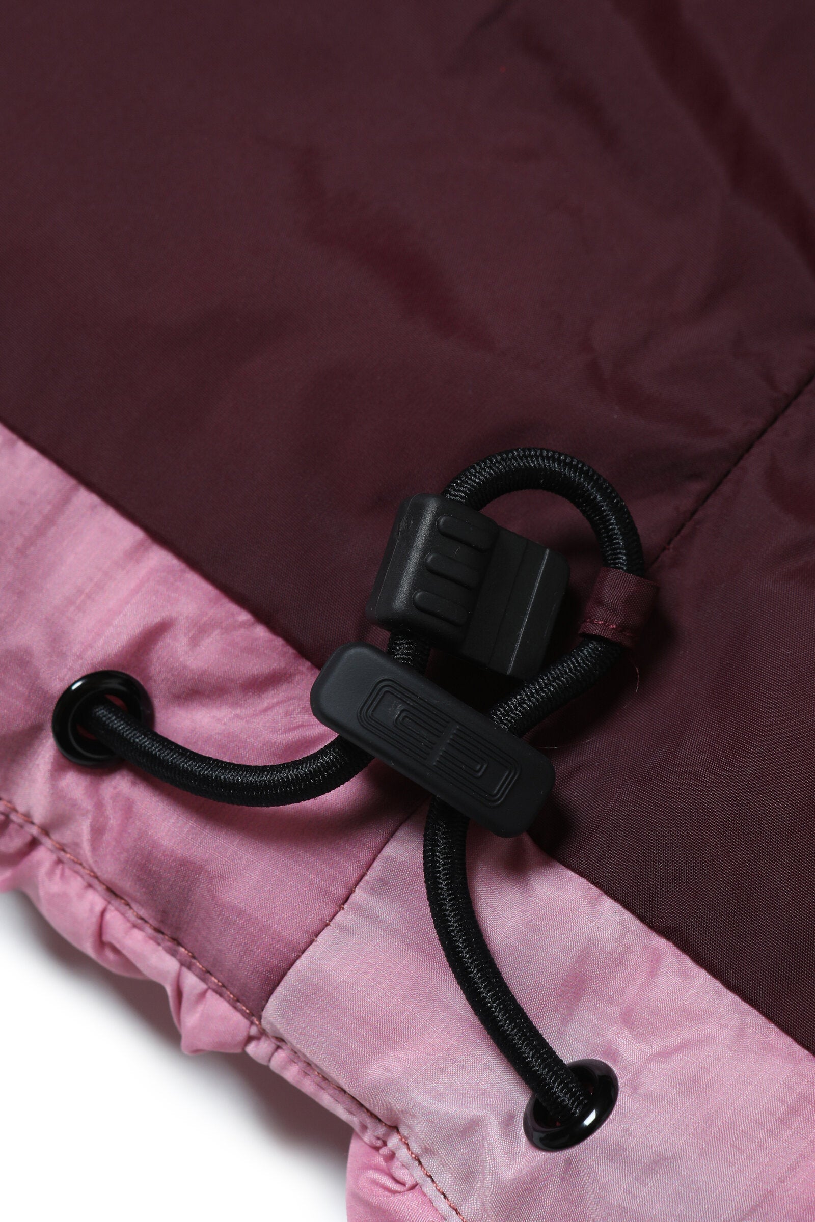 Sleeveless smock padded jacket with irregular dyeing effect