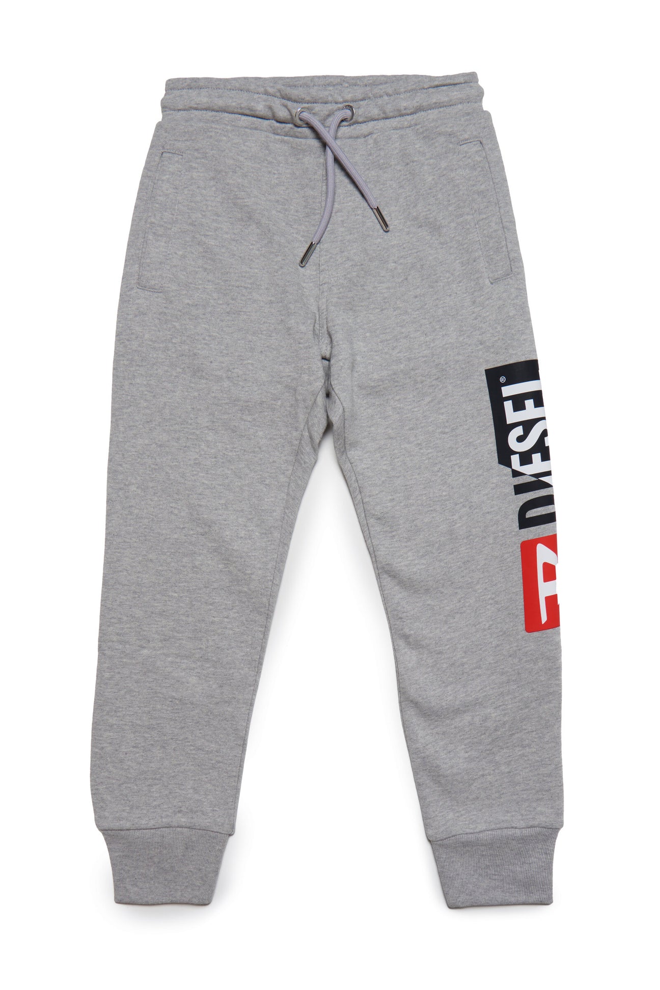 Gray jogger pants with Diesel double logo 
