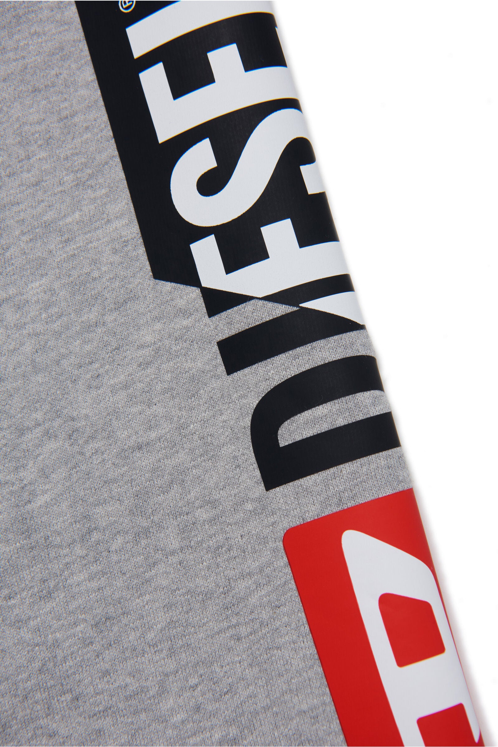 Gray jogger pants with Diesel double logo
