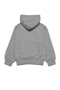 Hooded cotton sweatshirt with logo
