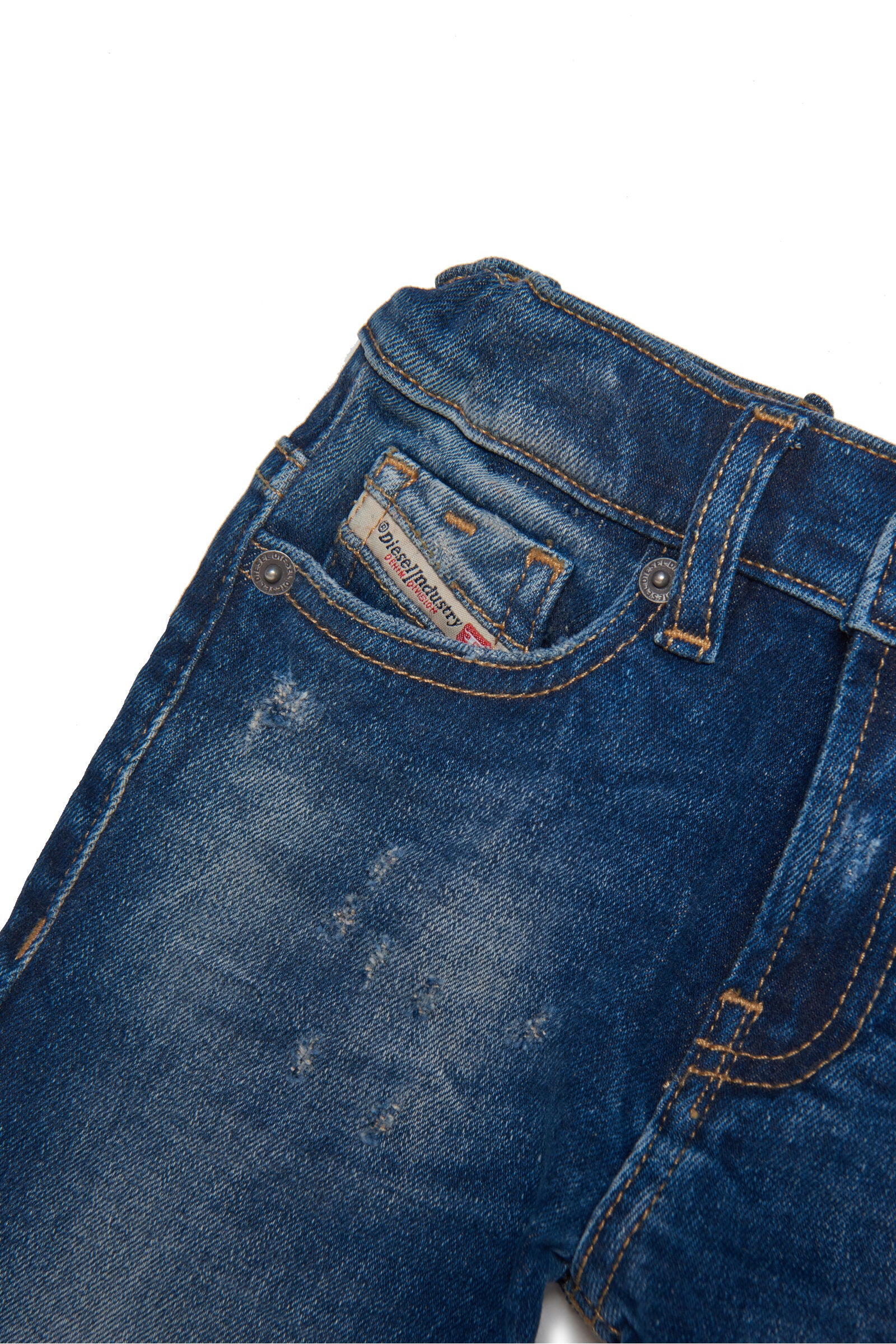 Jeans D-Gale regular dark blue shaded with breaks
