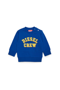 Cotton crew-neck sweatshirt with Diesel Crew graphics