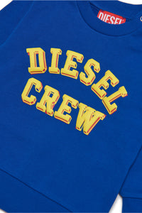 Cotton crew-neck sweatshirt with Diesel Crew graphics