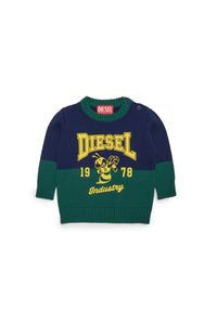 Wool-blend sweater with bee graphics