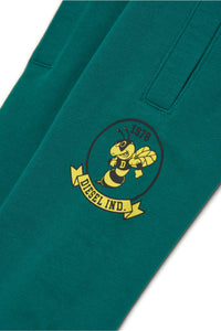 Jogger pants in fleece with bee graphics