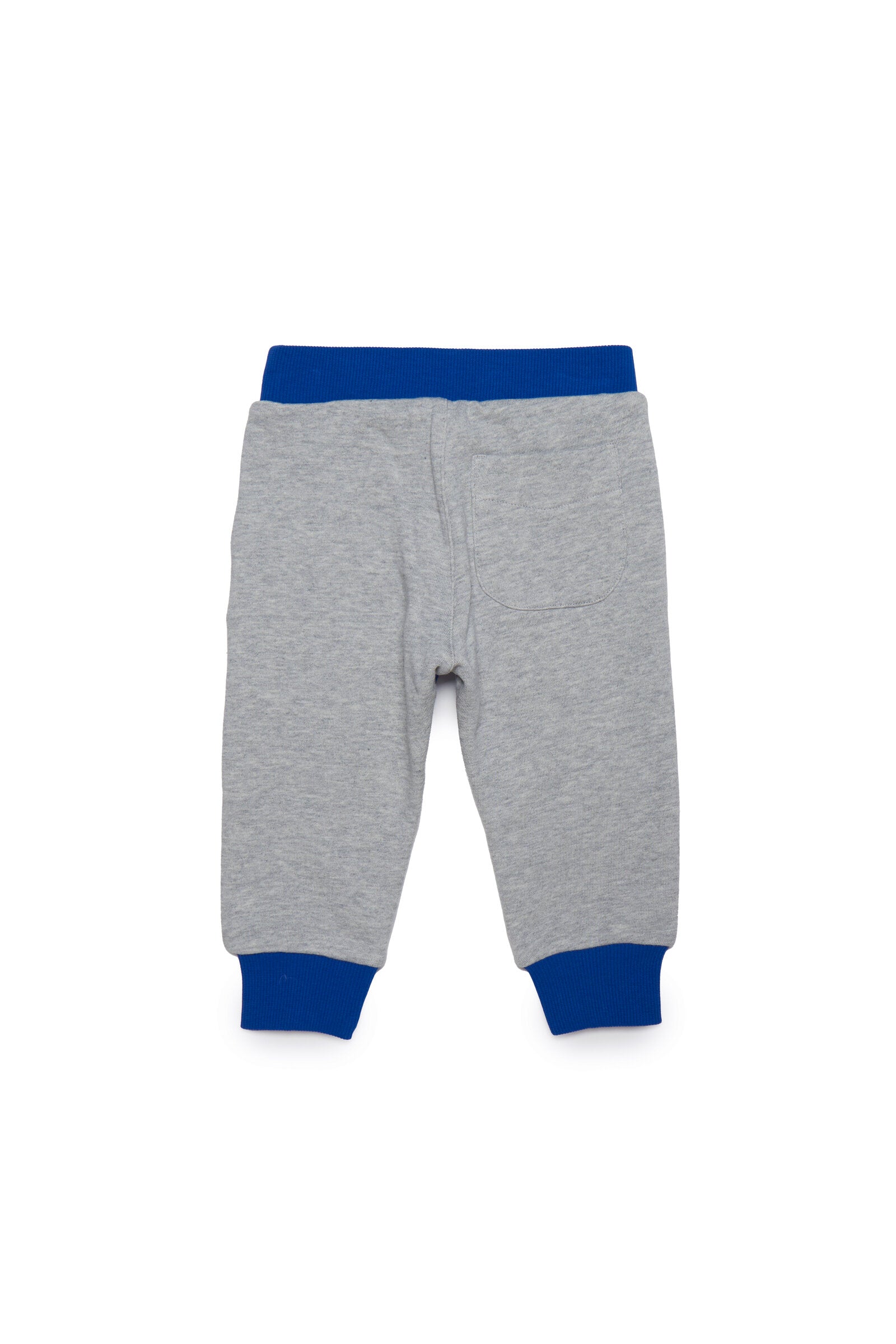 Colorblock jogger pants in fleece with college graphics