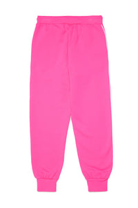 Pink trousers in technical fabric with Marni brush logo