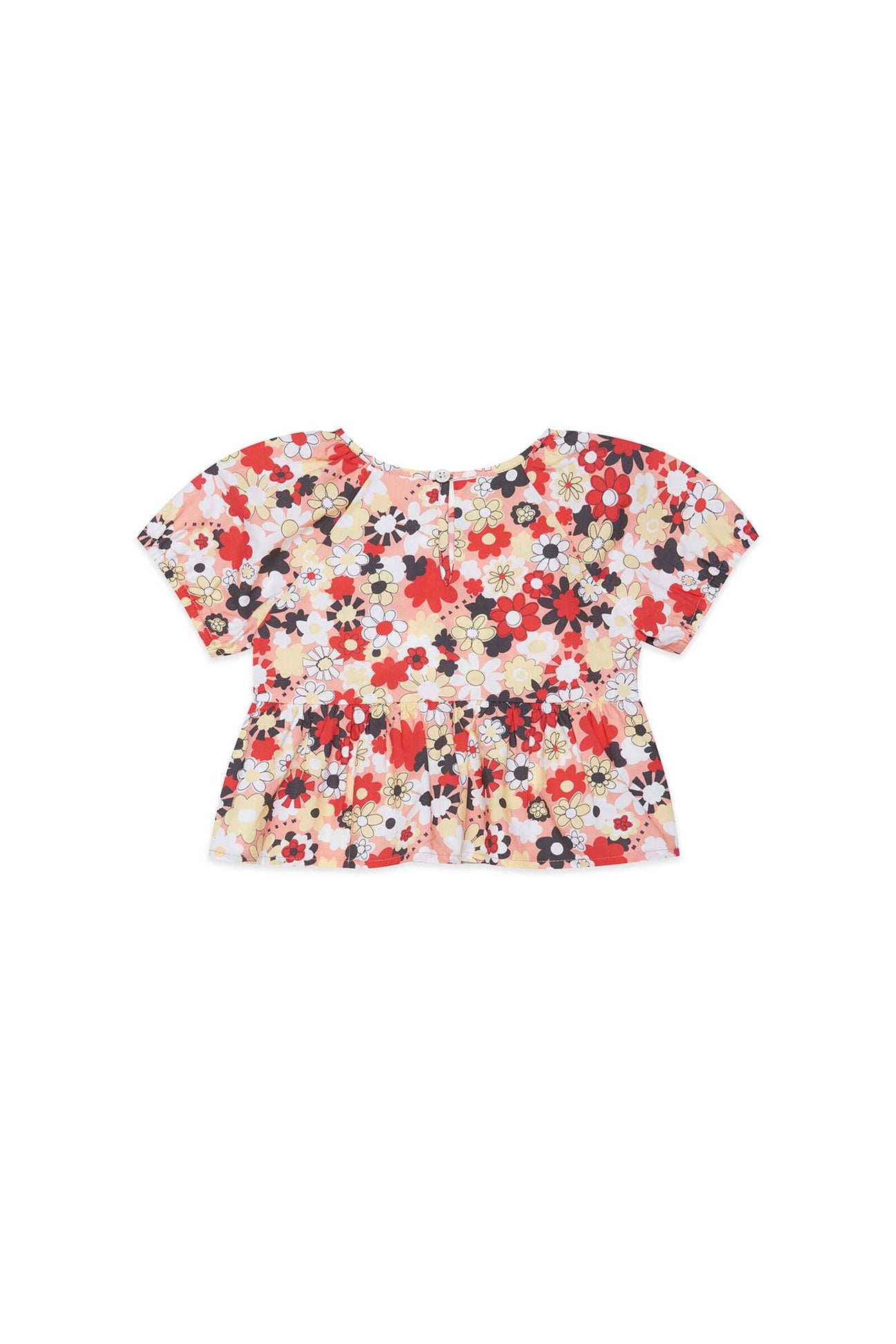 Camisa de popelín con estampado floral Camisa de popelín con estampado floral