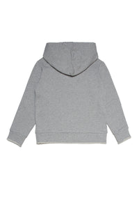 Cotton hooded sweatshirt with logo
