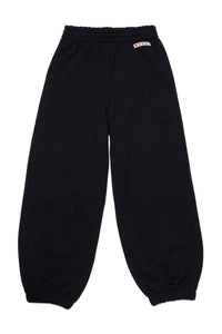 Jogger pants in fleece with logo