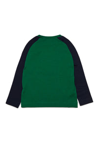 Crew-neck colorblock jersey t-shirt with logo