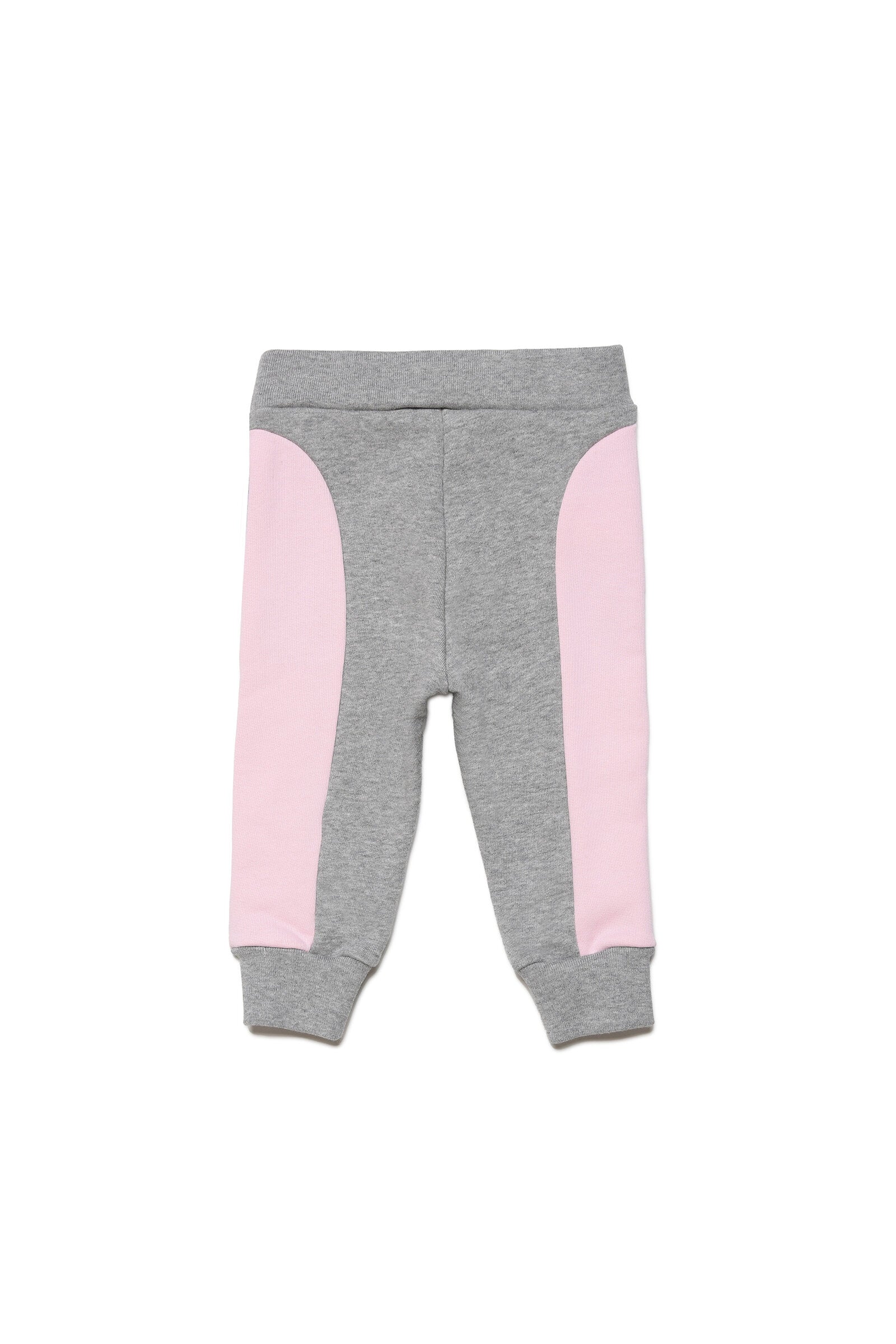 Jogger pants in fleece with logoed colorblock bands