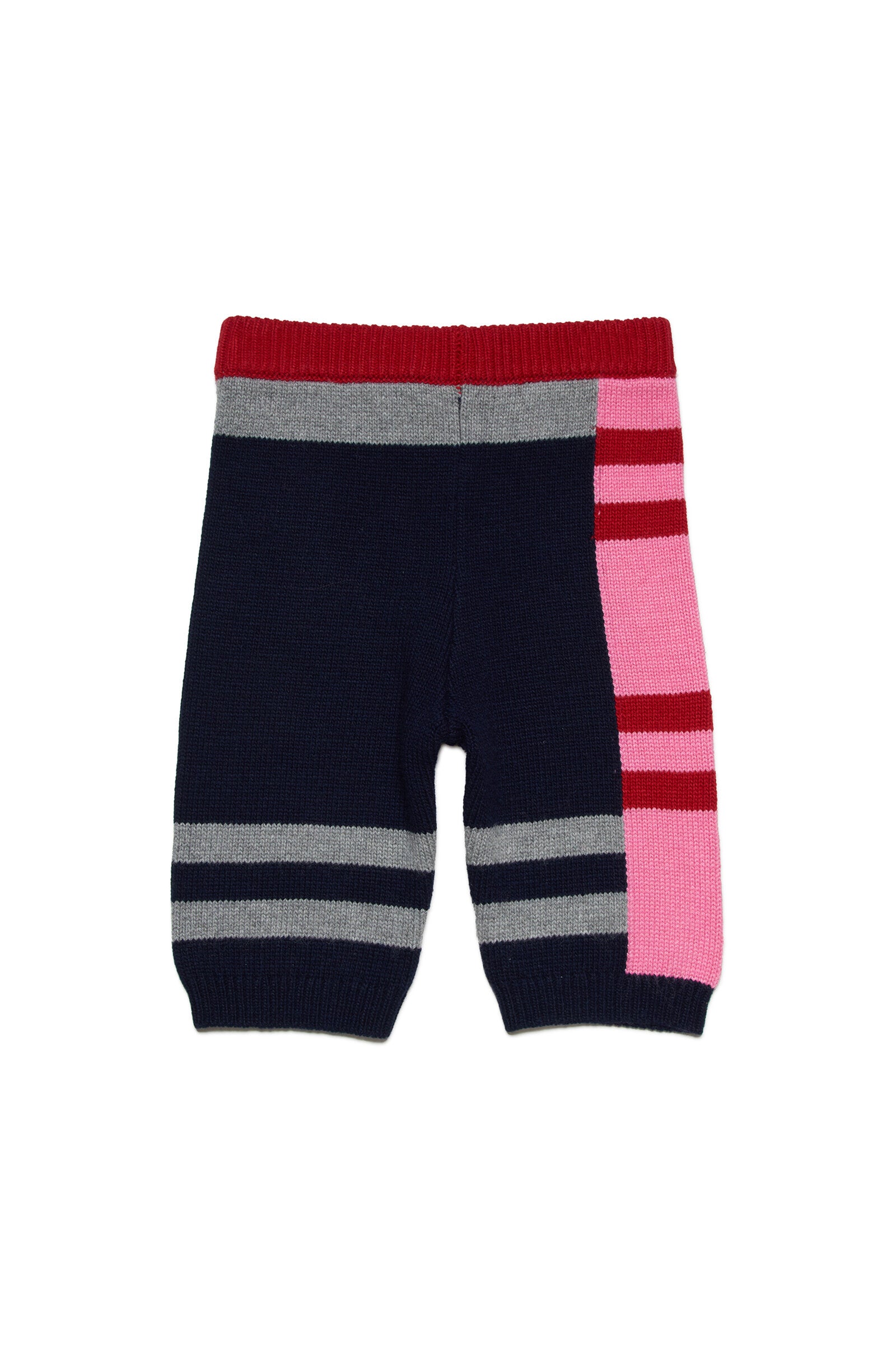 Multicolor wool-blend shorts