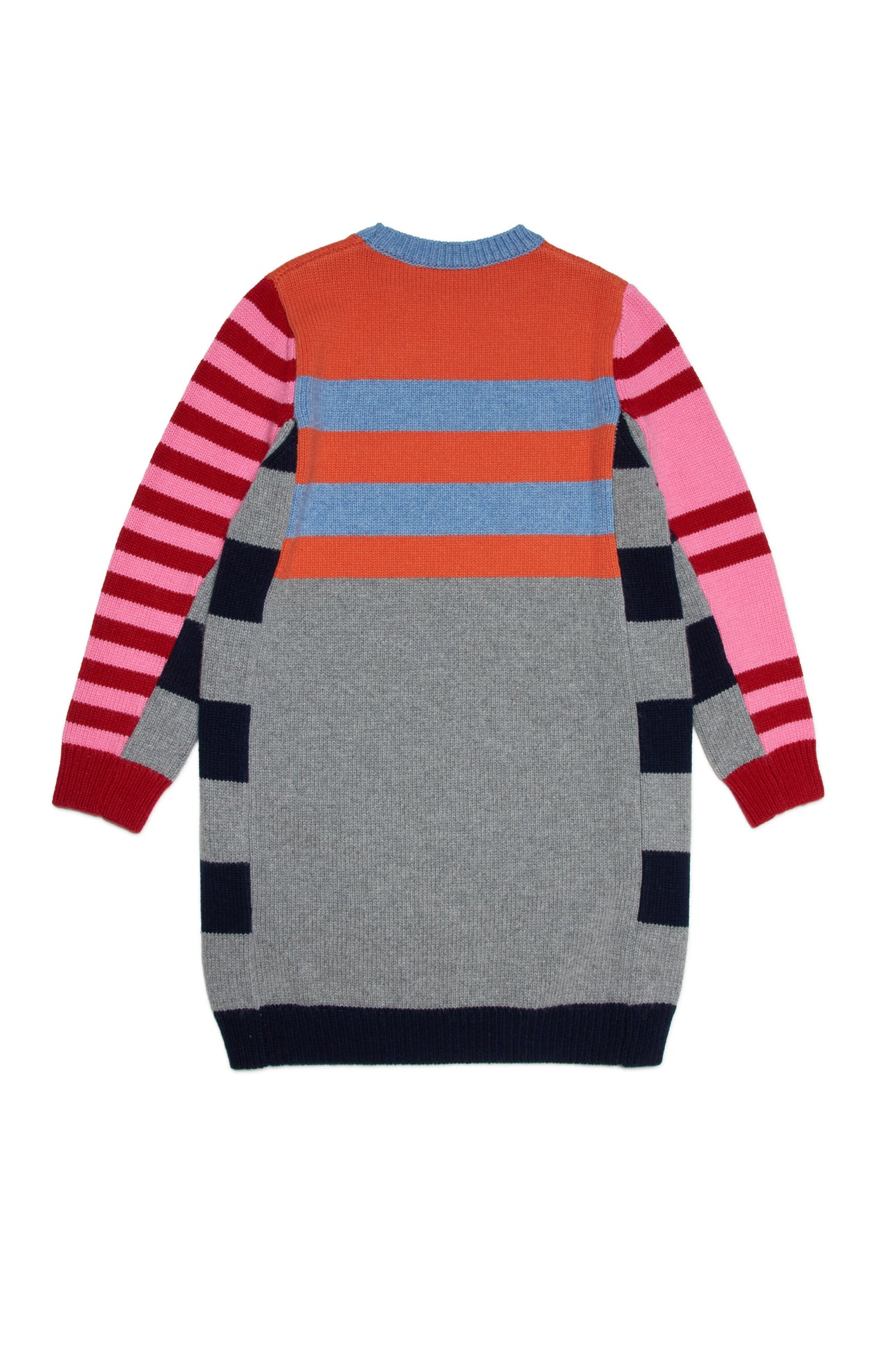 Colorblock striped wool-blend maxi sweater dress Colorblock striped wool-blend maxi sweater dress