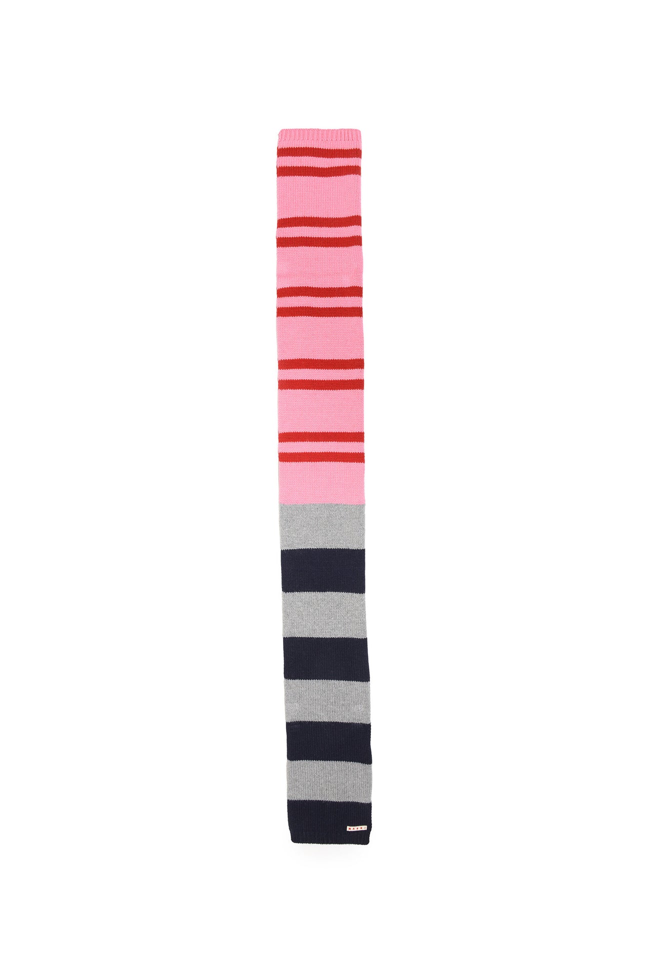 Striped wool-blend scarf 