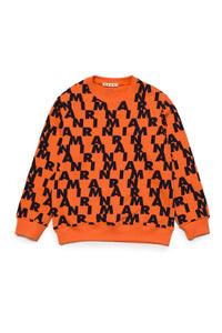 Marni allover pattern cotton crew-neck sweatshirt