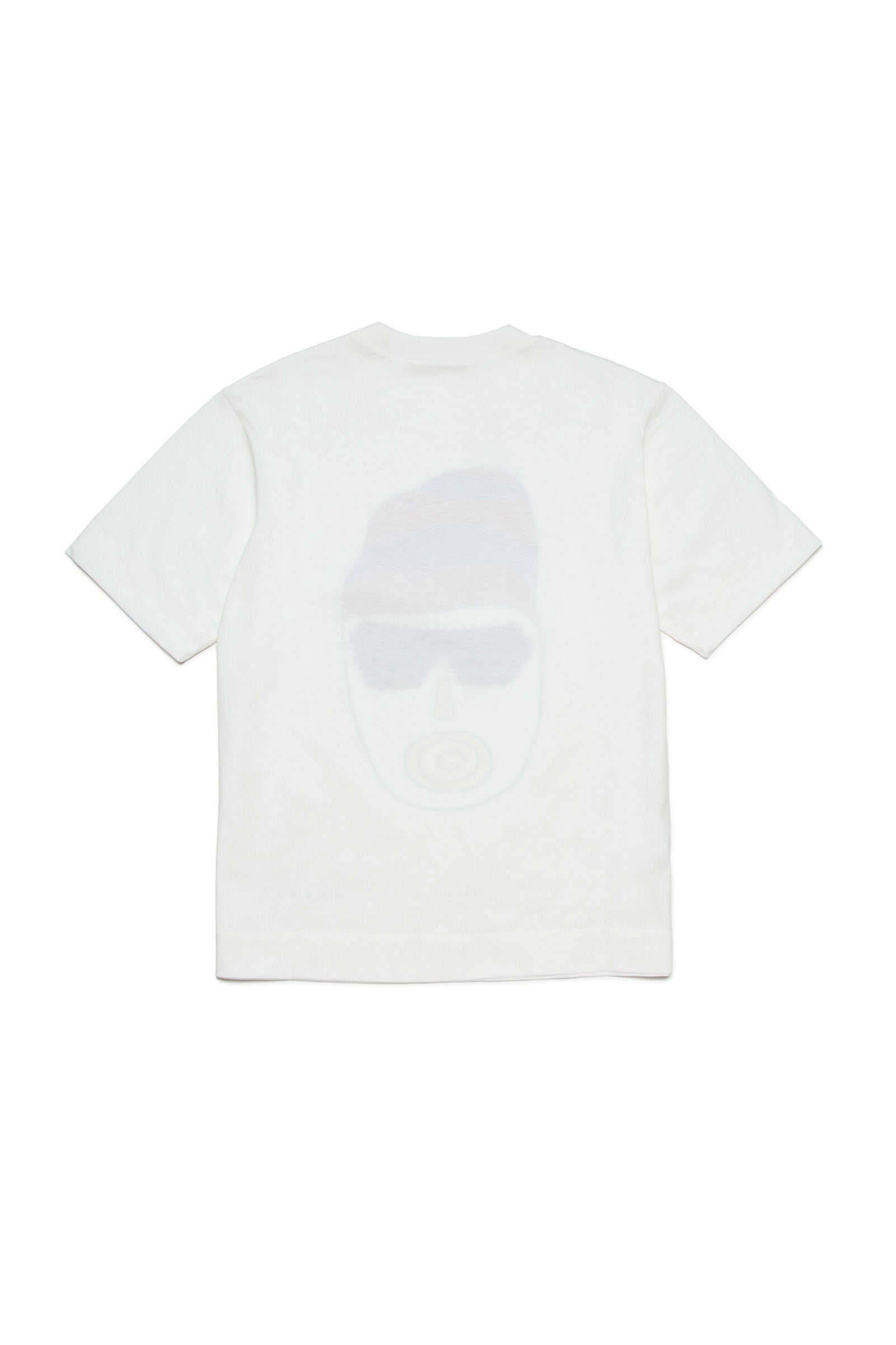 Crew-neck jersey t-shirt with Artist mask