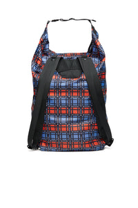 Allover check pattern backpack