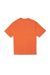 T-shirt girocollo in jersey con logo