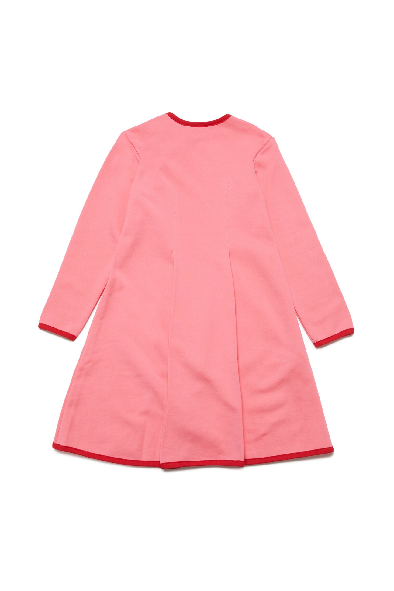 Dress in fleece with skirt with bottom opening and logo Dress in fleece with skirt with bottom opening and logo