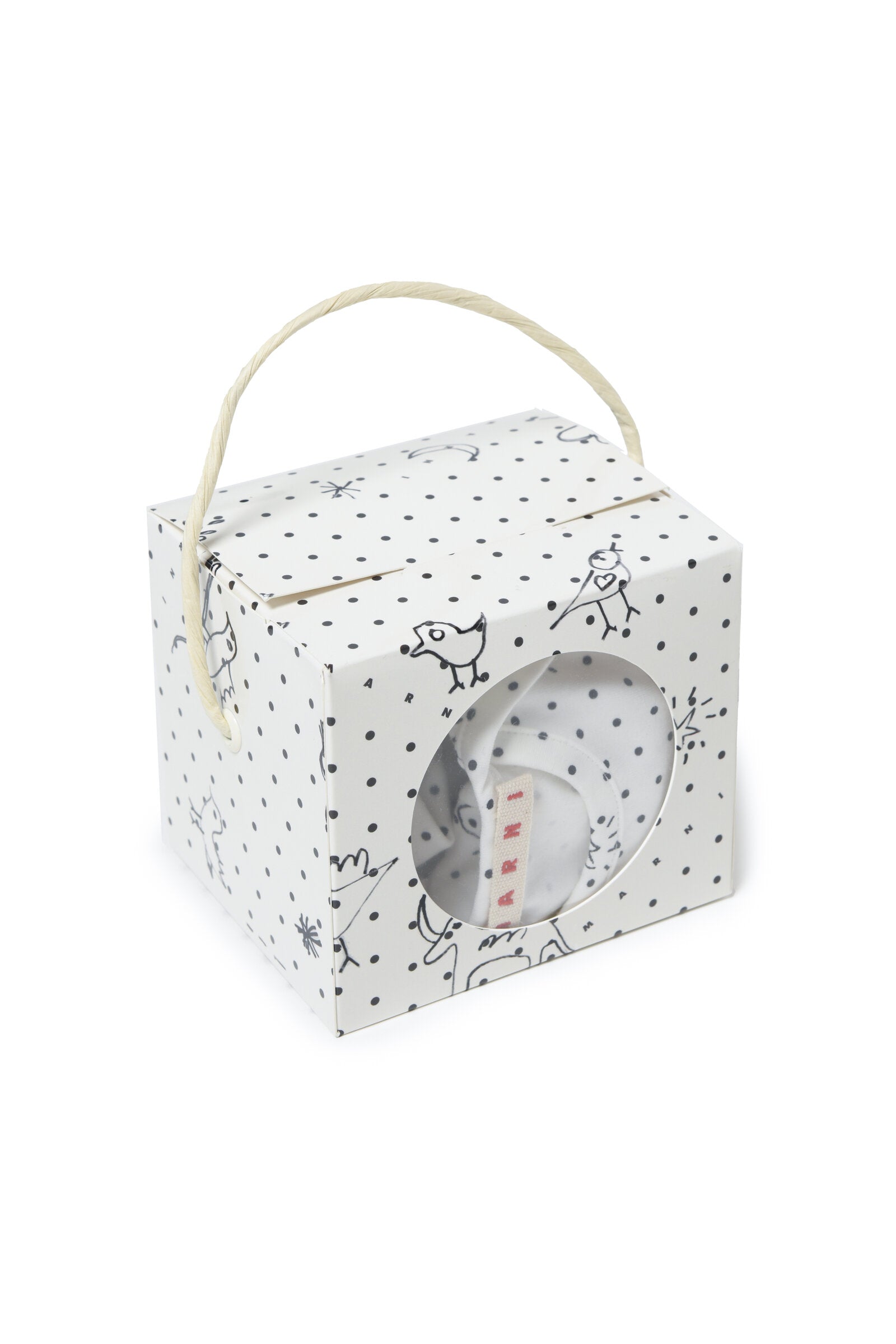 Jersey box kit with Baby Pois allover pattern