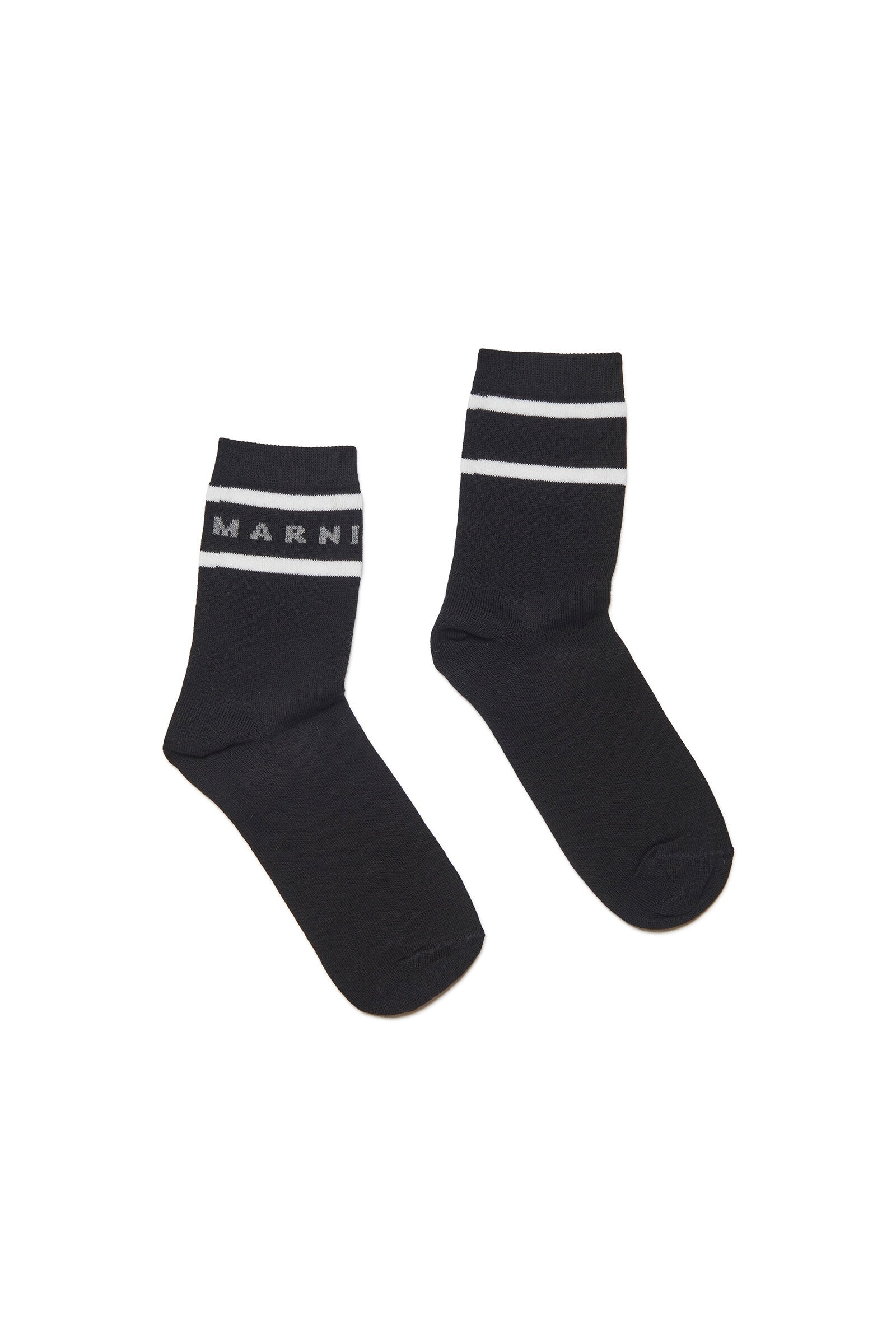 Cotton socks with stripes