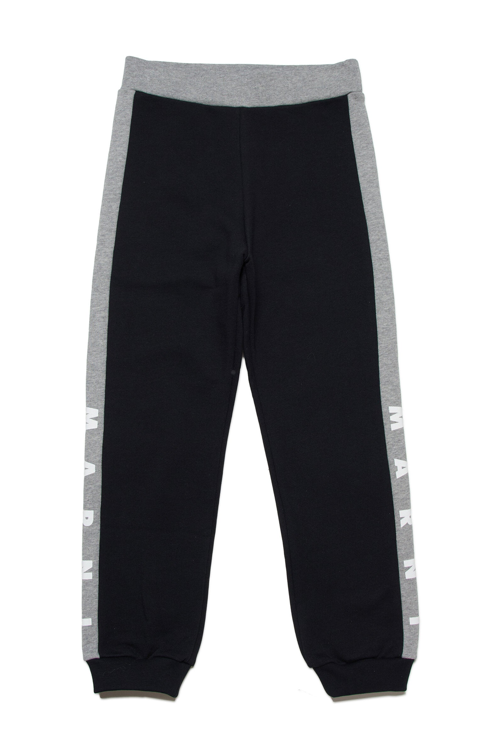 Colorblock in fleece jogger pants with logo bands