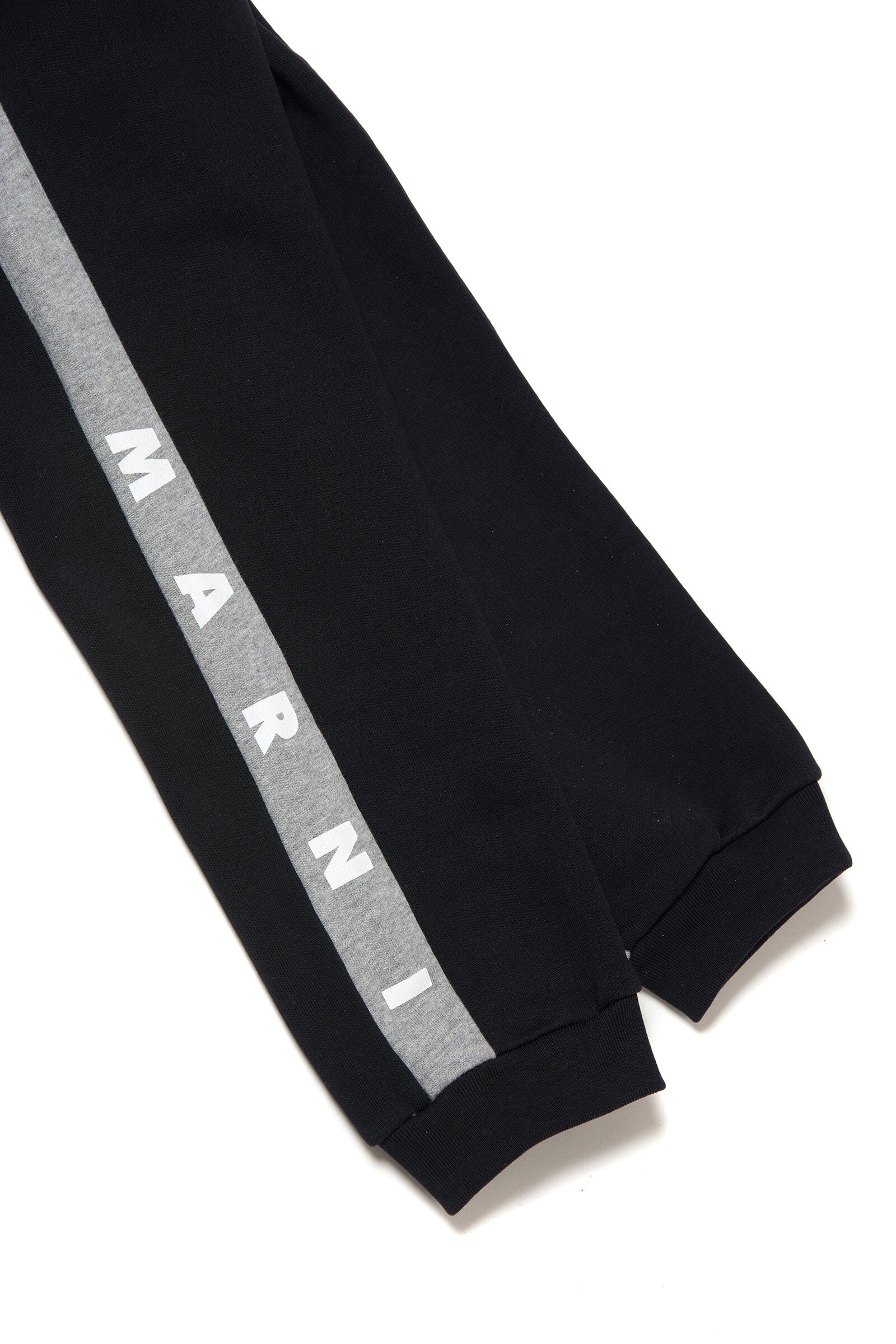 Colorblock in fleece jogger pants with logo bands