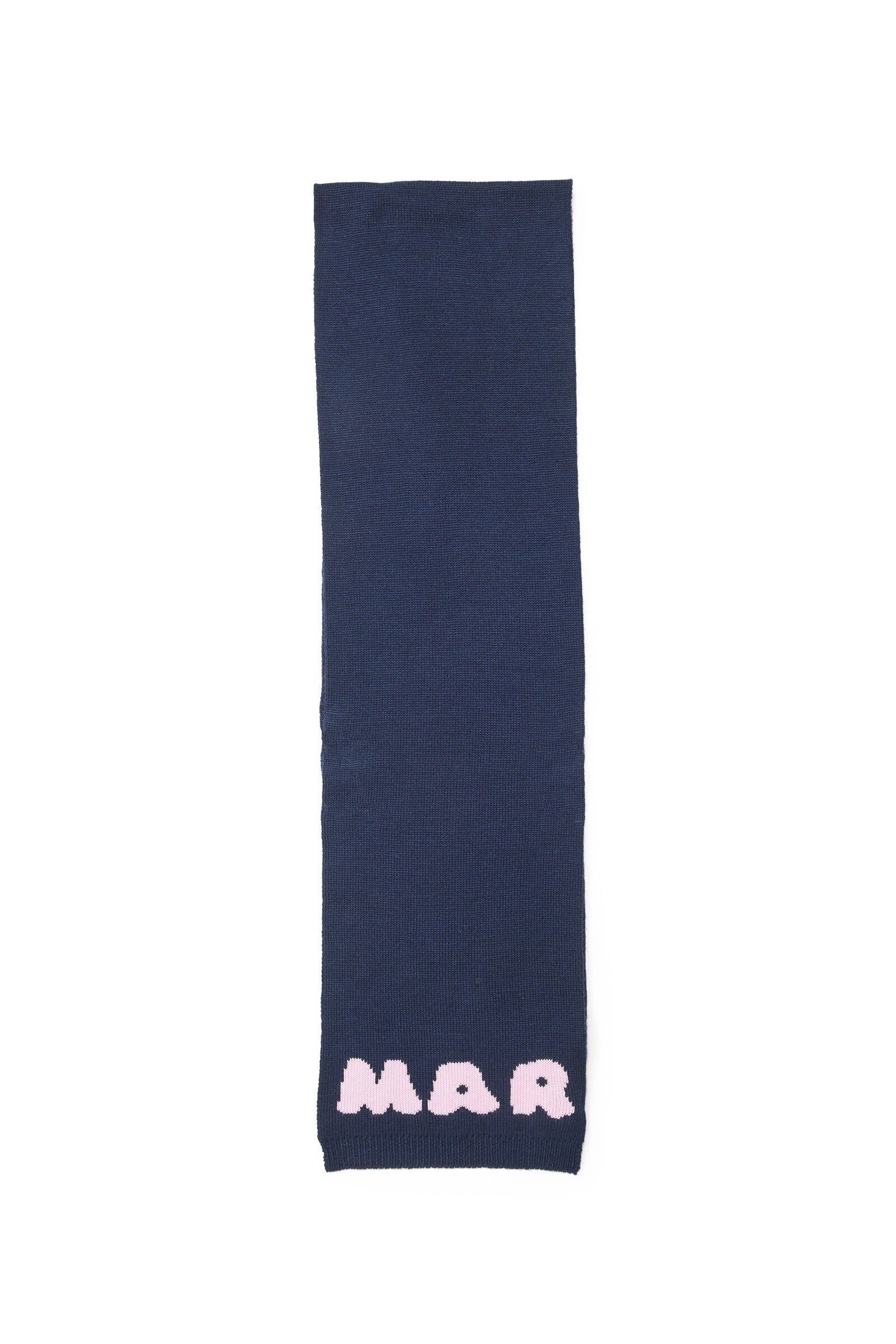Wool-blend scarf with logo