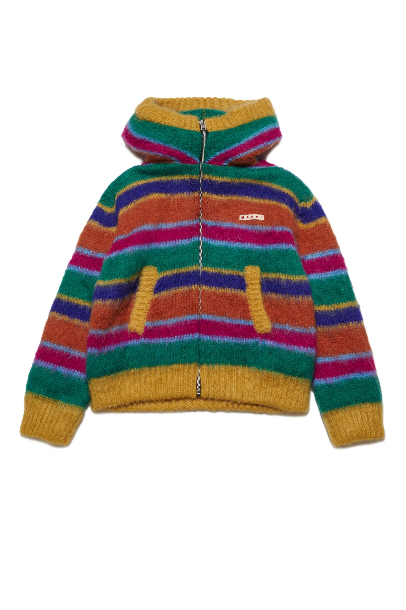Giacca in misto lana mohair Multicolor Stripes 
