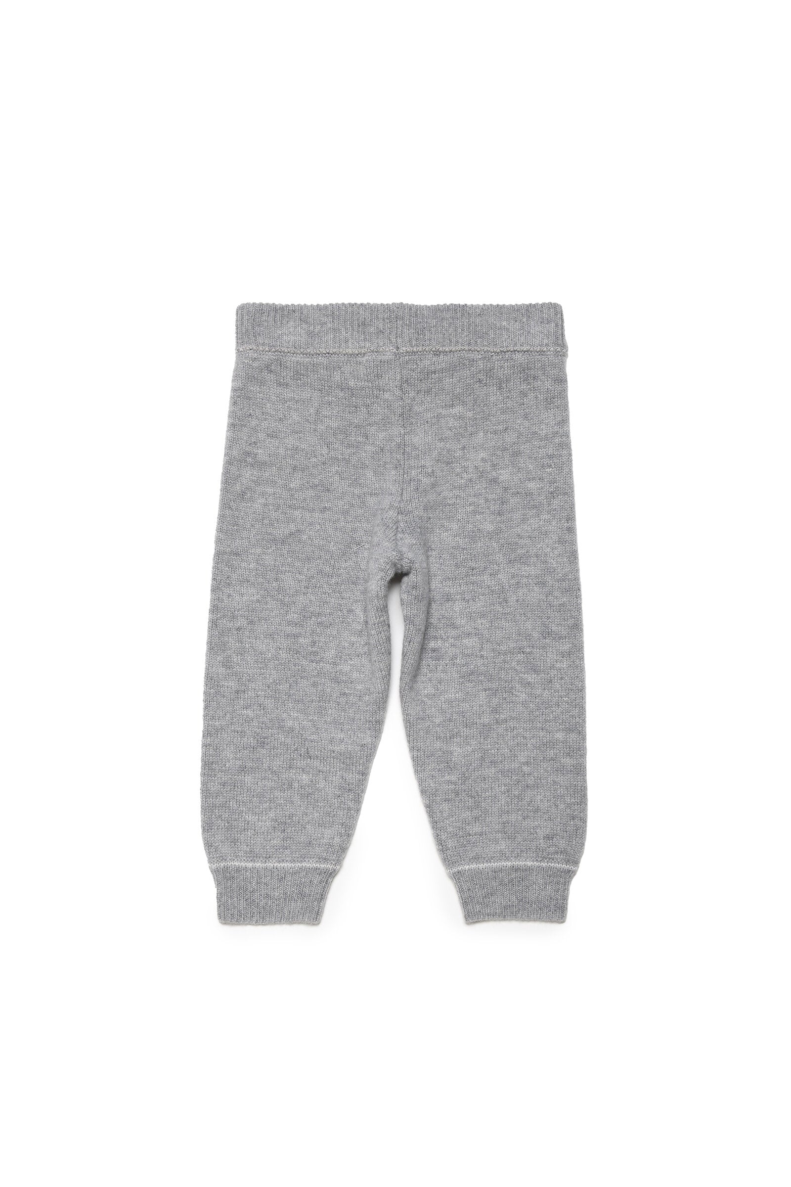 Wool-blend cashmere jogger pants with logo