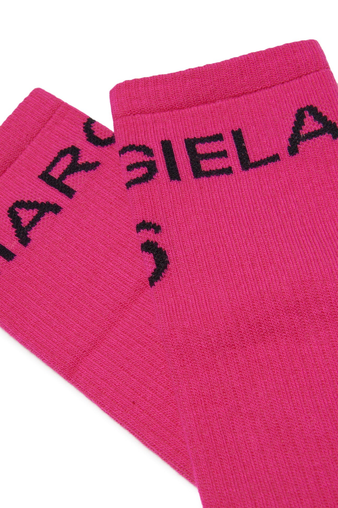 Calcetines rosa de algodón con logotipo Calcetines rosa de algodón con logotipo