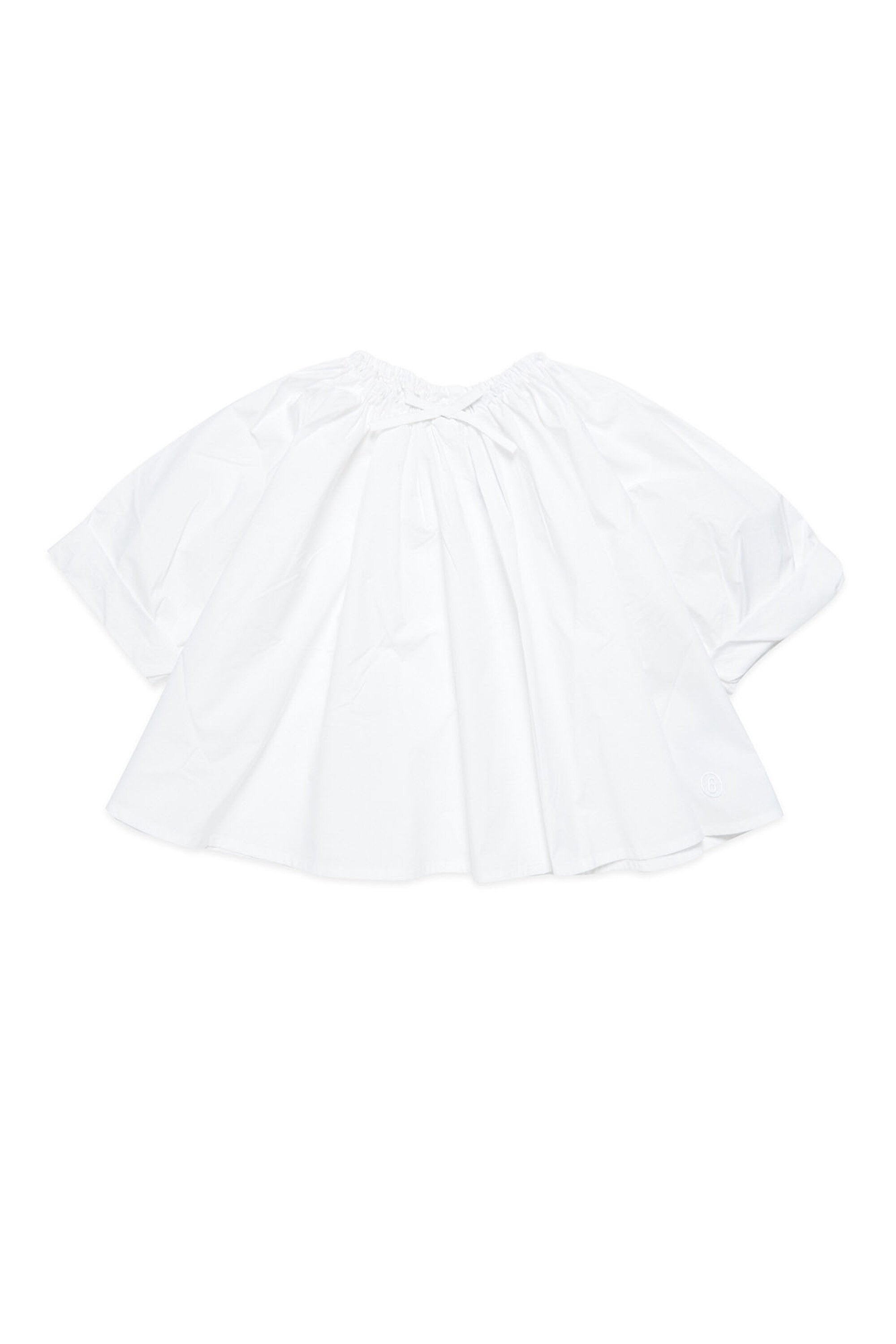 MM6 white shirt with flared shape for children | Brave Kid