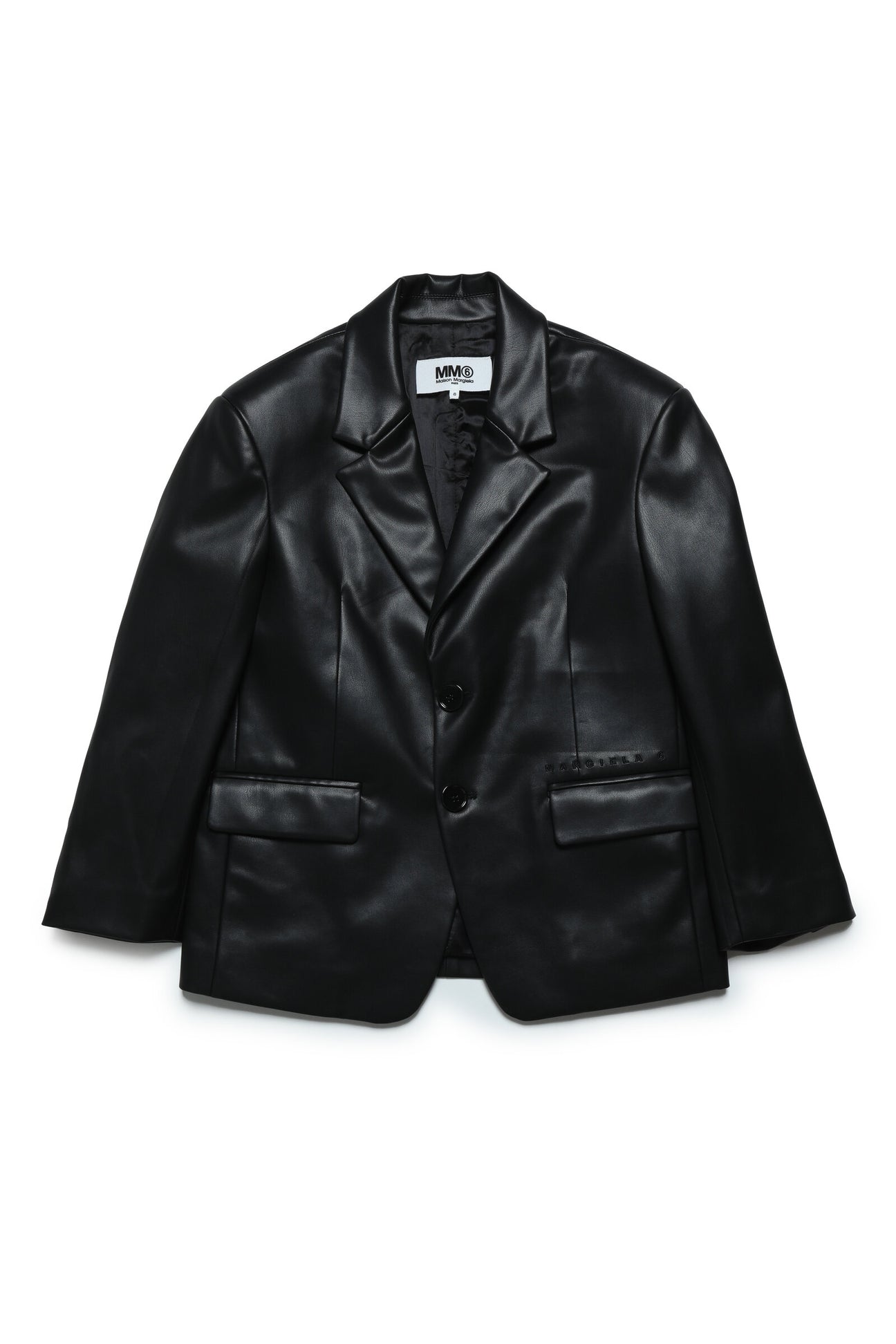 Giacca blazer in similpelle 