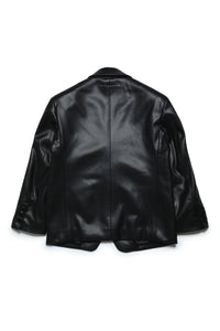 Imitation leather blazer model jacket