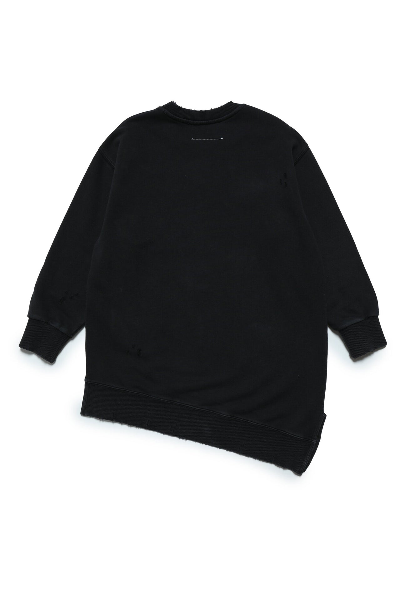 Cotton maxi-sweatshirt dress with logo and breaks Cotton maxi-sweatshirt dress with logo and breaks