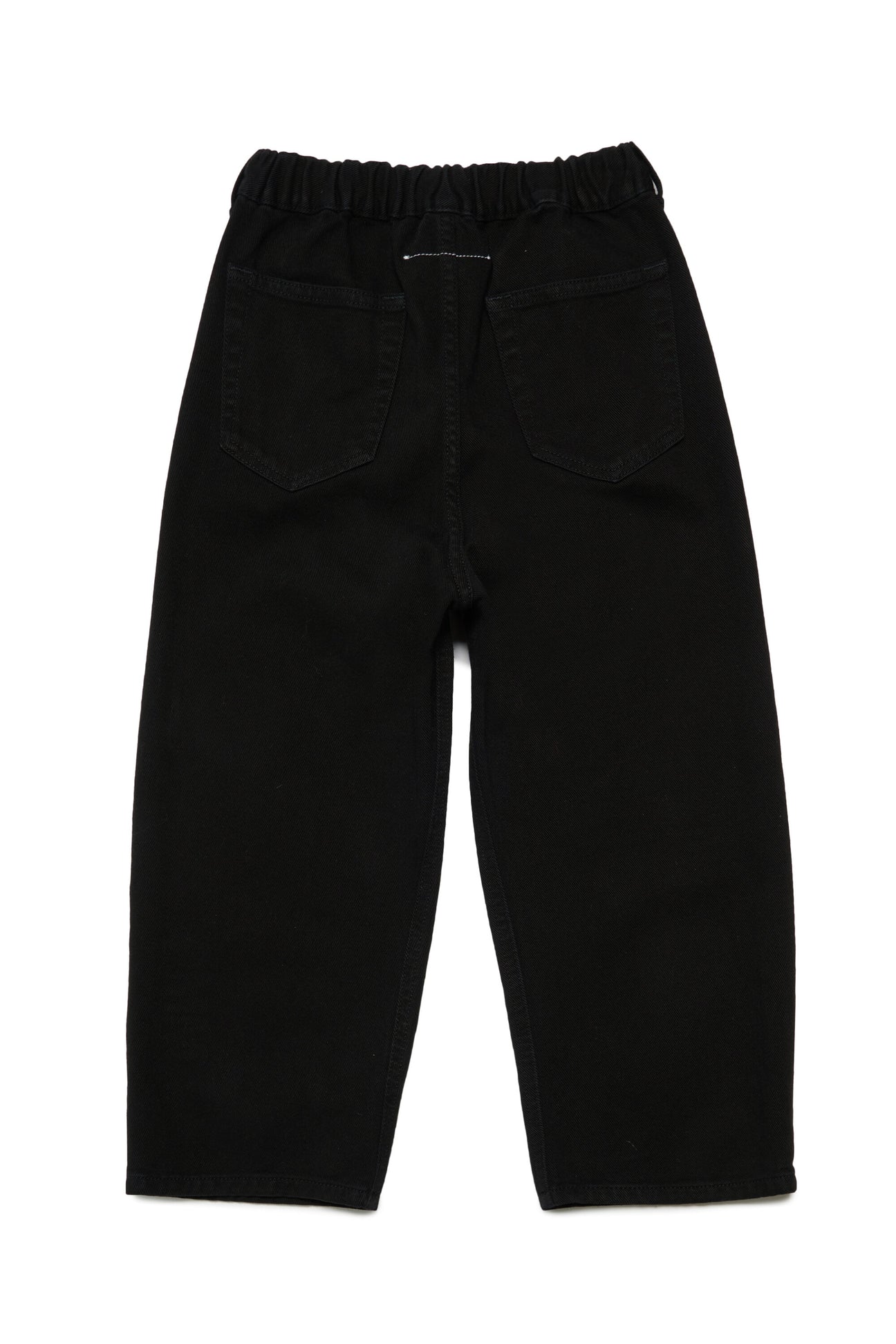 Vintage effect black wide fit jeans with logo Vintage effect black wide fit jeans with logo