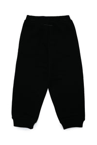Jogger pants in fleece with studded details