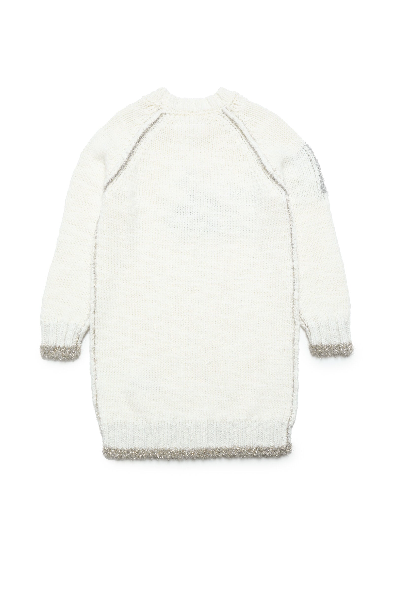 Wool-blend and lurex maxi sweater dress