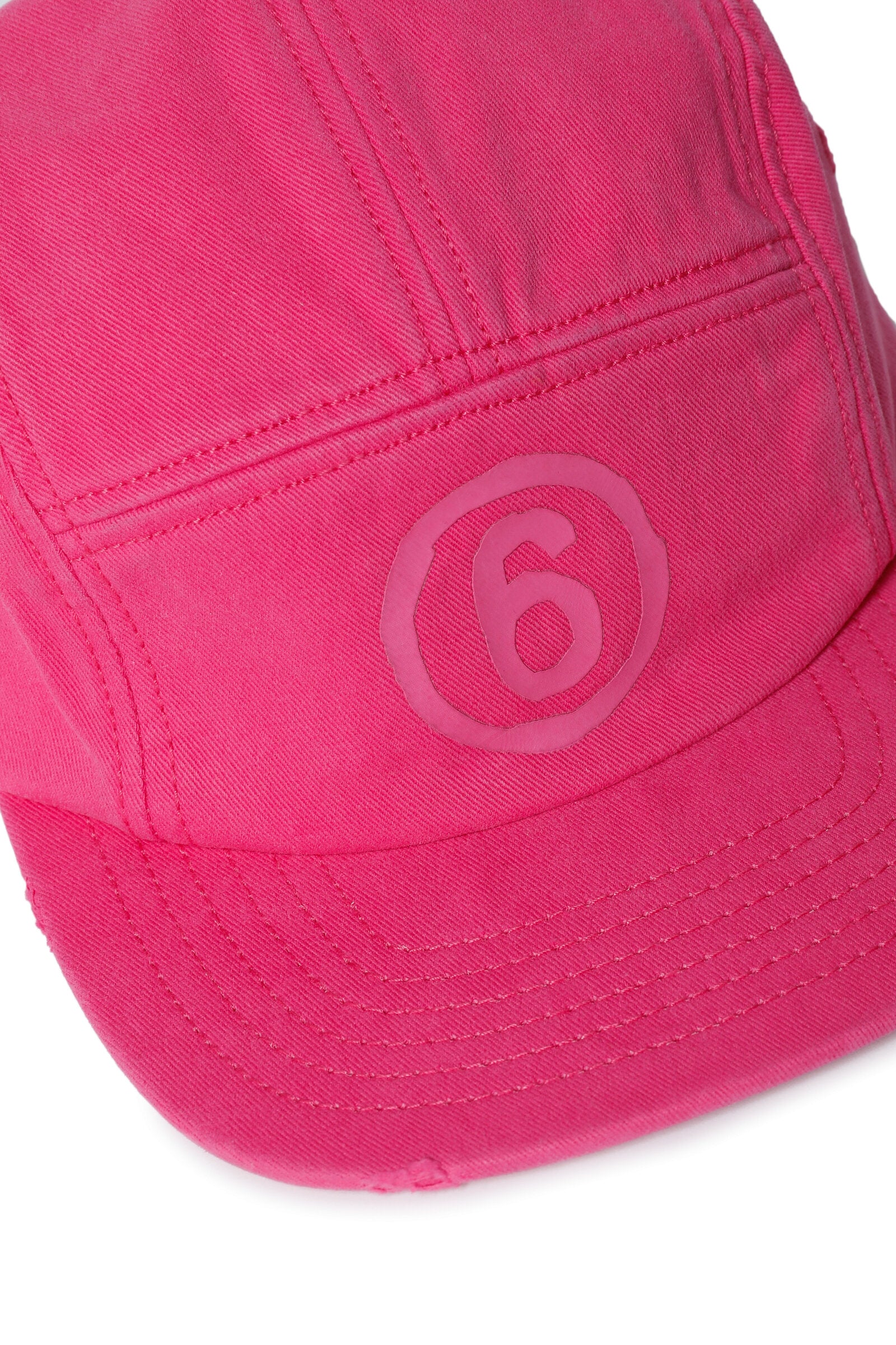 Gabardine five-panel hat with logo